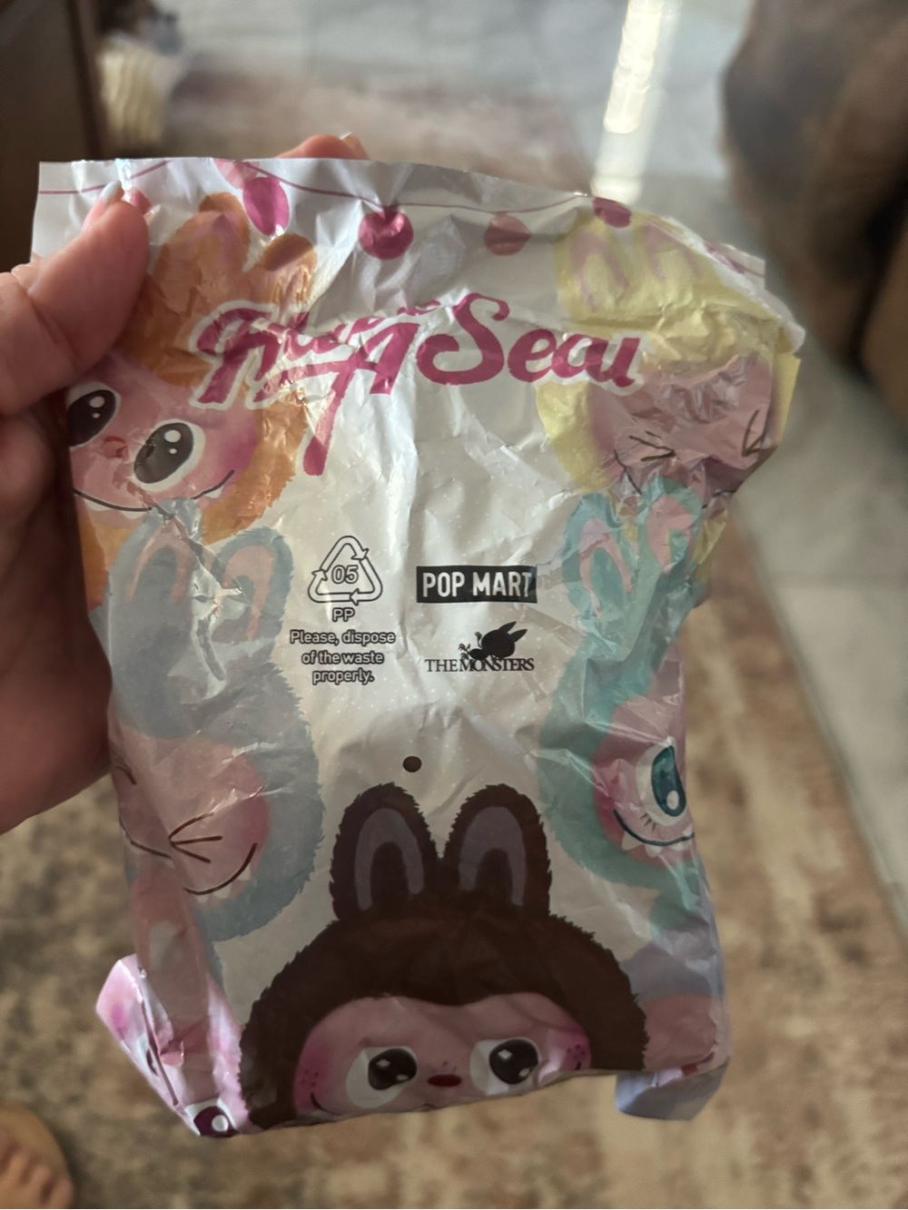 POP MART "The Monsters - Have a Seat" vinyl plush series Labubu bag charm